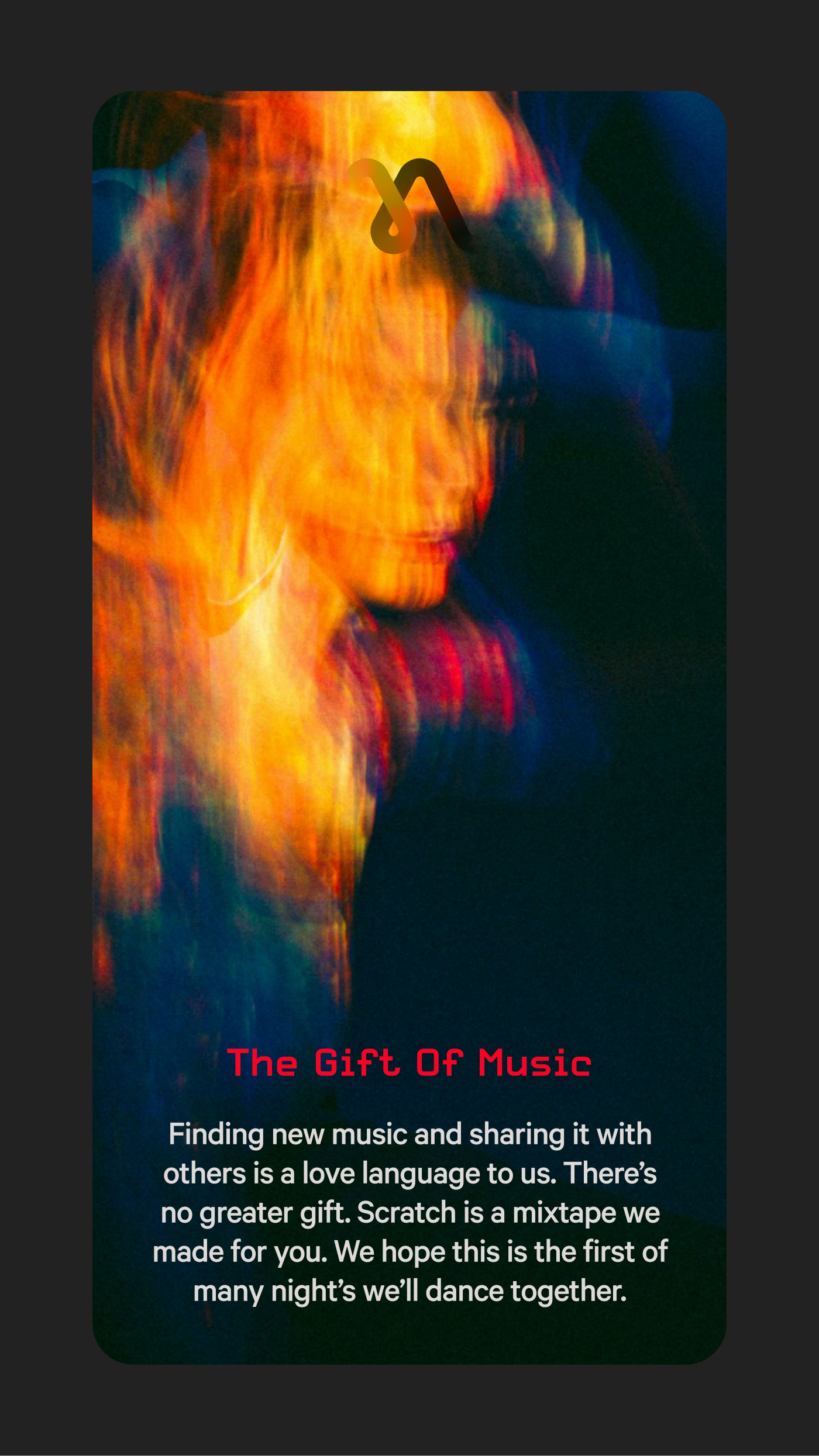 First onboarding screen